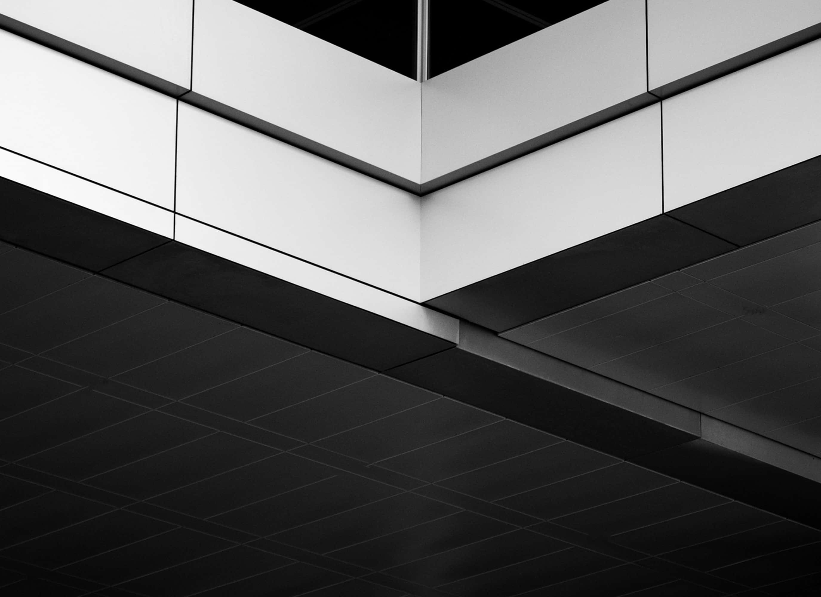 Black and white
