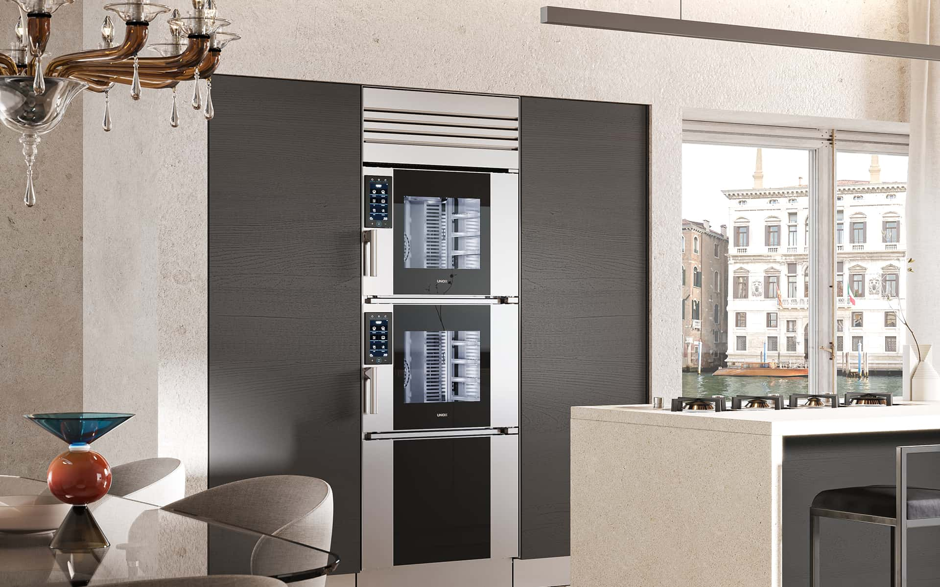 Luxe appartement in Venetië met Model 1 smart oven van Unox Casa