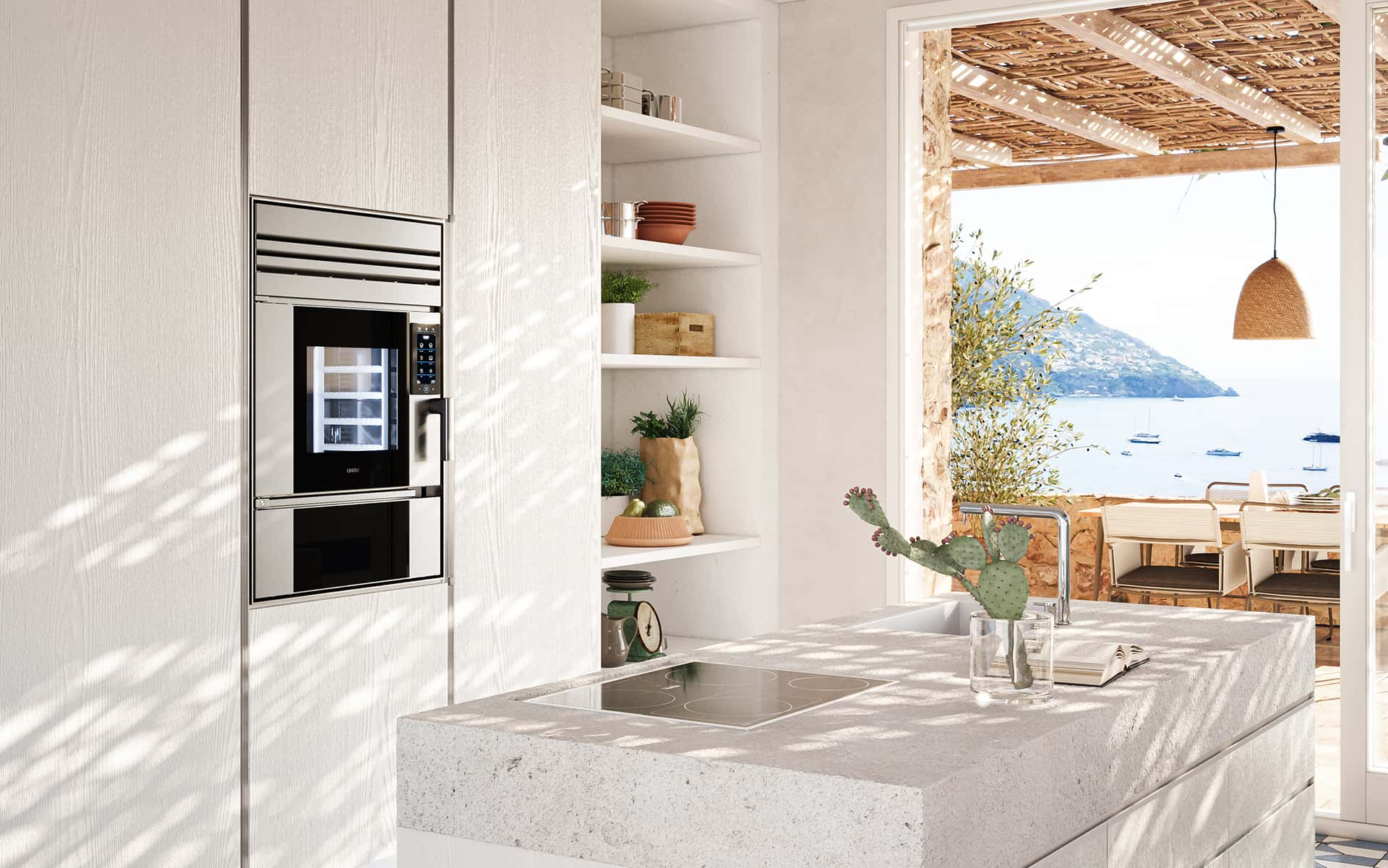 Villa in Taormina uitgebreid met de luxe oven Model 1S van Unox Casa