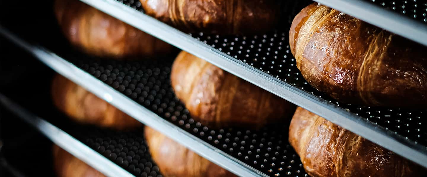 Multiple croissant trays