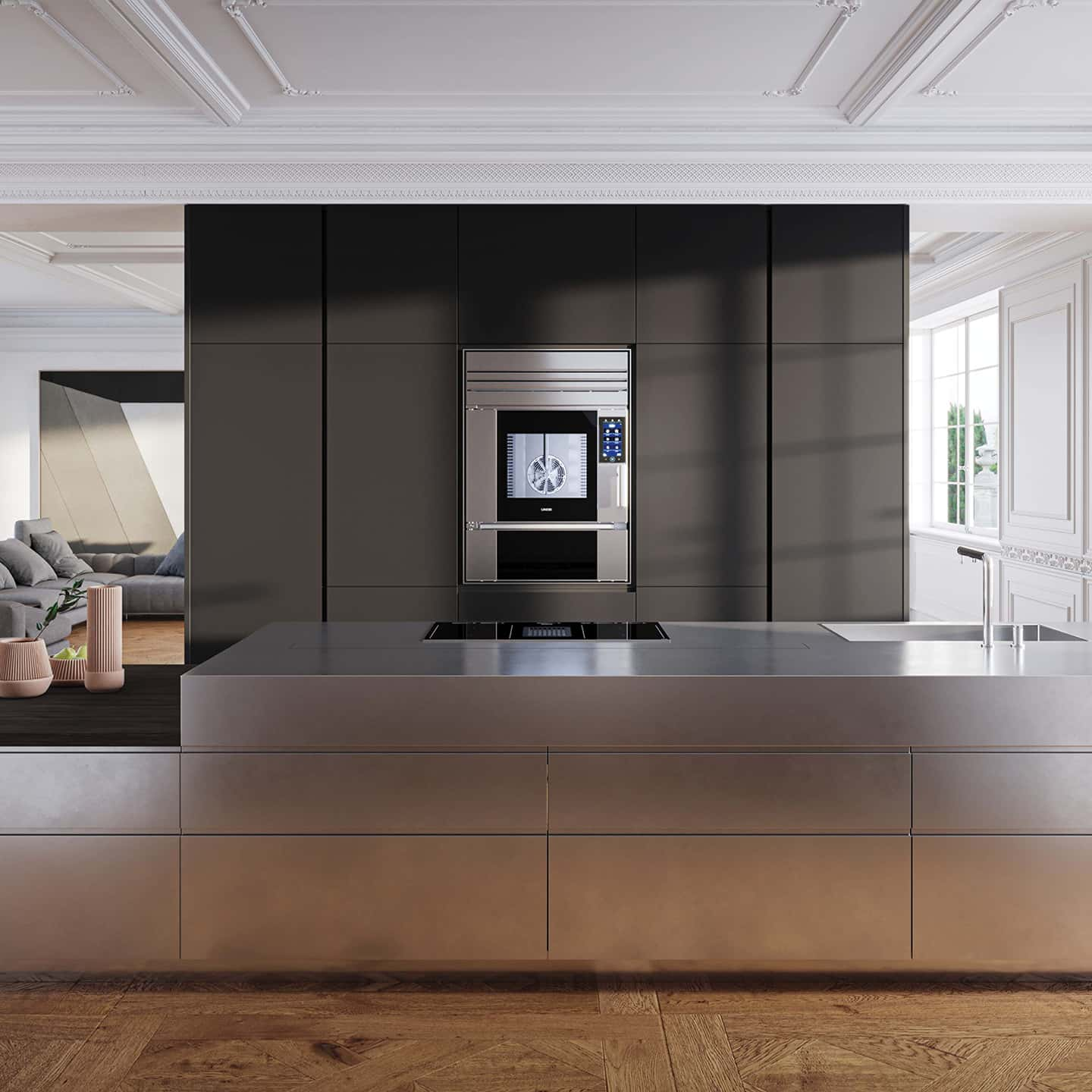 Designkeuken in Parijs met Unox Casa's smart oven SuperOven Model 1S