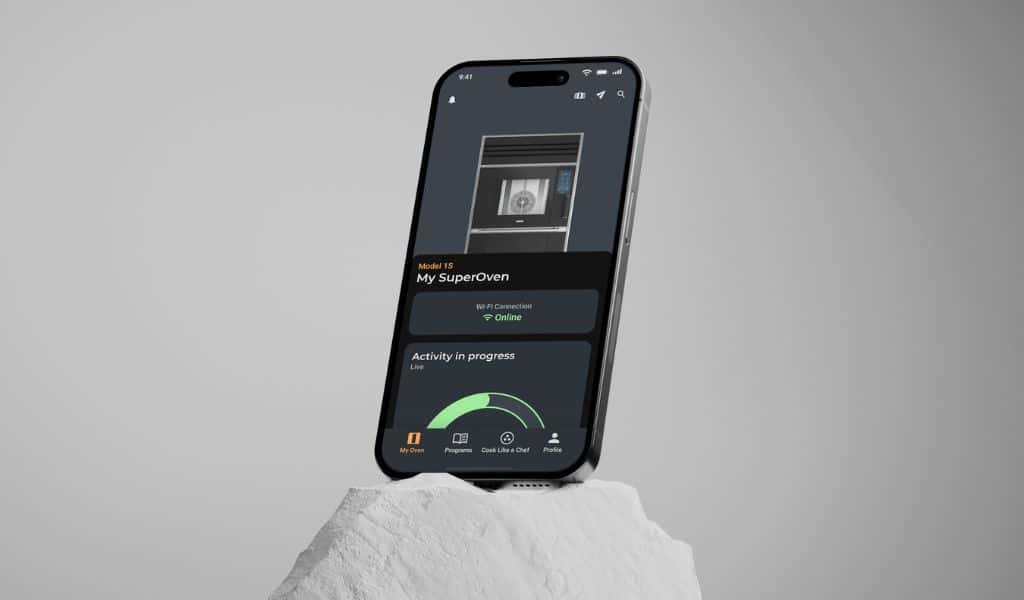 Unox Casa App's section My Oven - a dashboard to monitor SuperOven from everywhere