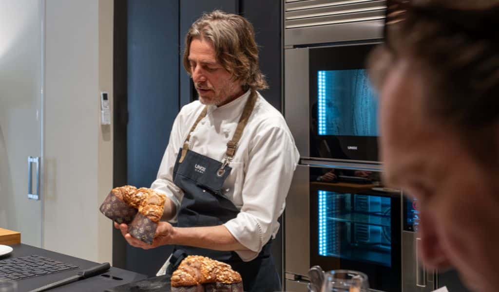 Michelin-star chef Giuliano Baldessari, one of Unox Casa special guests at Milan Design Week 2025
