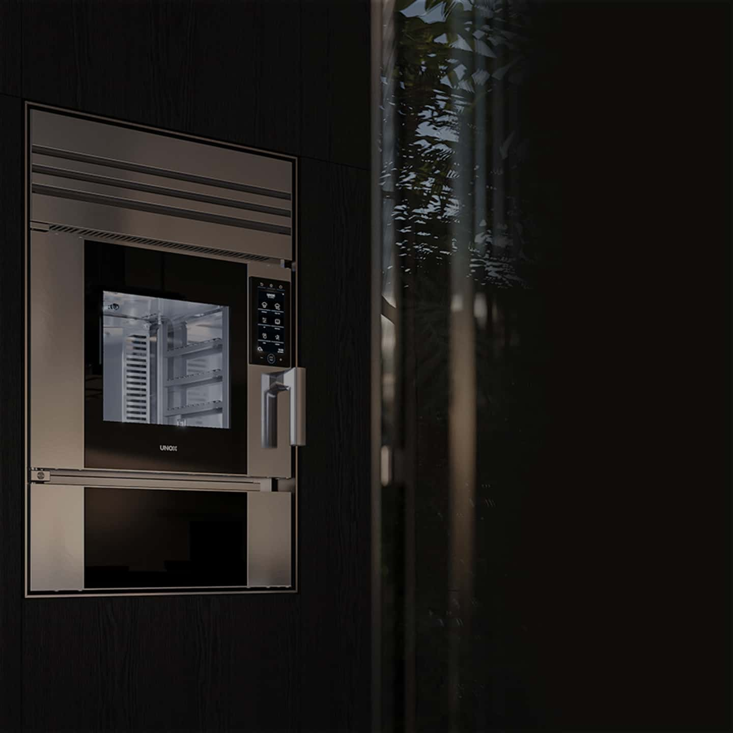 Le four de luxe Model 1S de la collection SuperOven d'Unox Casa dans un appartement design à Milan 