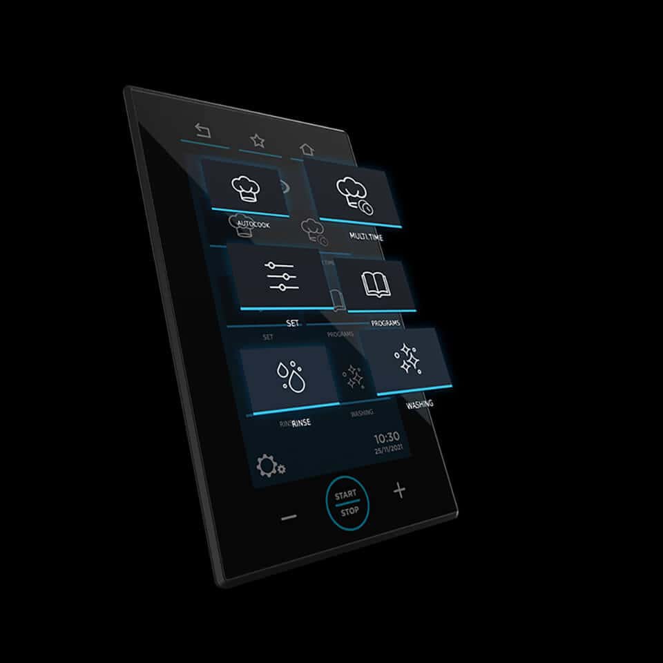 Цифровая панель управления умных печей Unox Casa с функцией ручного управления